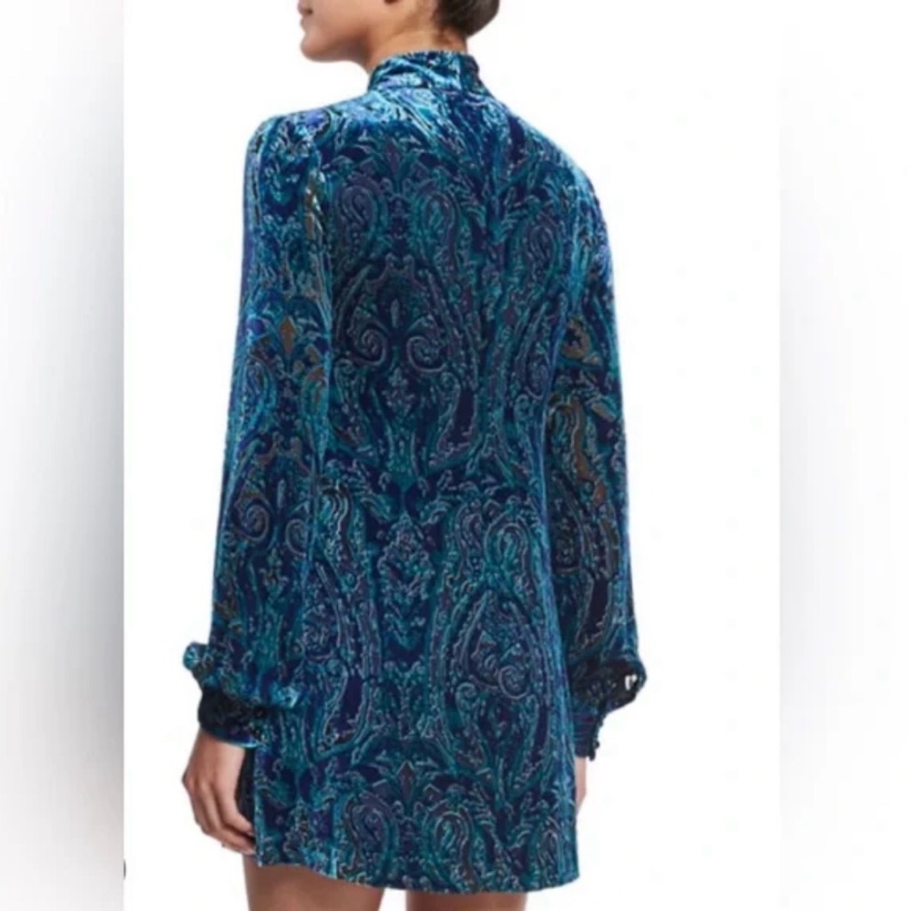 Nanette Lepore Blue Paisley Dress size 0